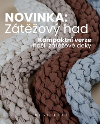 ✨ Novinka na restfully.cz - Zátěžový had Menší, hravější a vždy po ruce – pro dospělé ideální společník na cesty, pro děti...